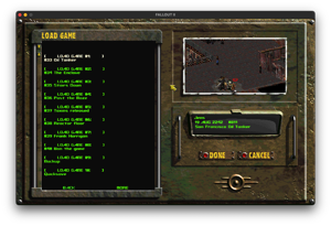 Widescreen load/save screens with expanded slots.
