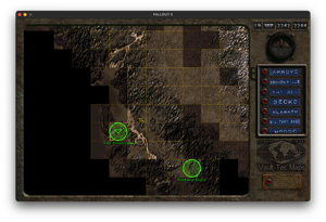 World map and town screens are supported in widescreen